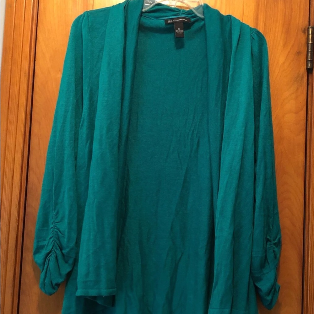 NWOT Green INC Cardigan